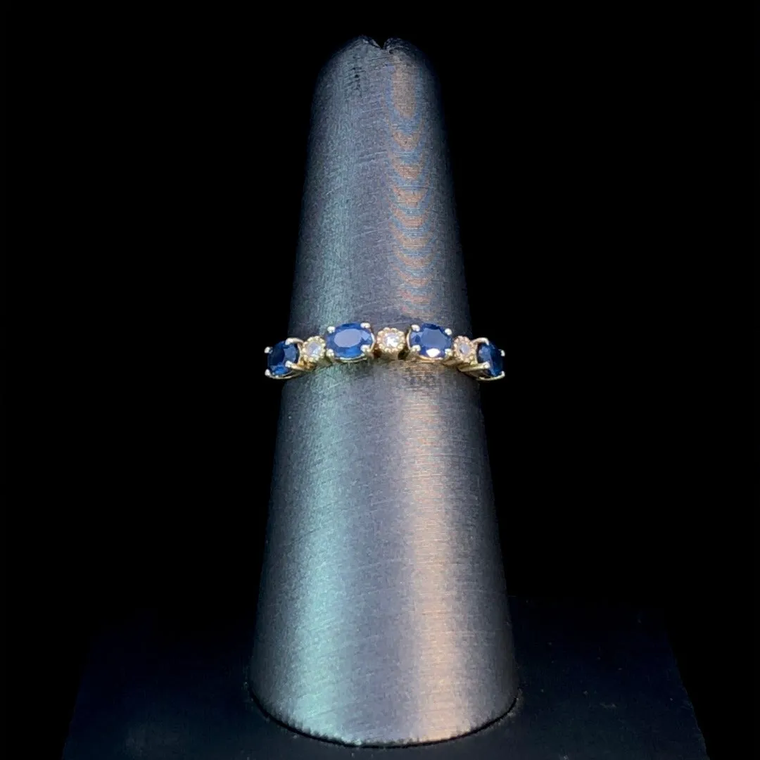 158787 - .05 ctw sapphire and diamond ring