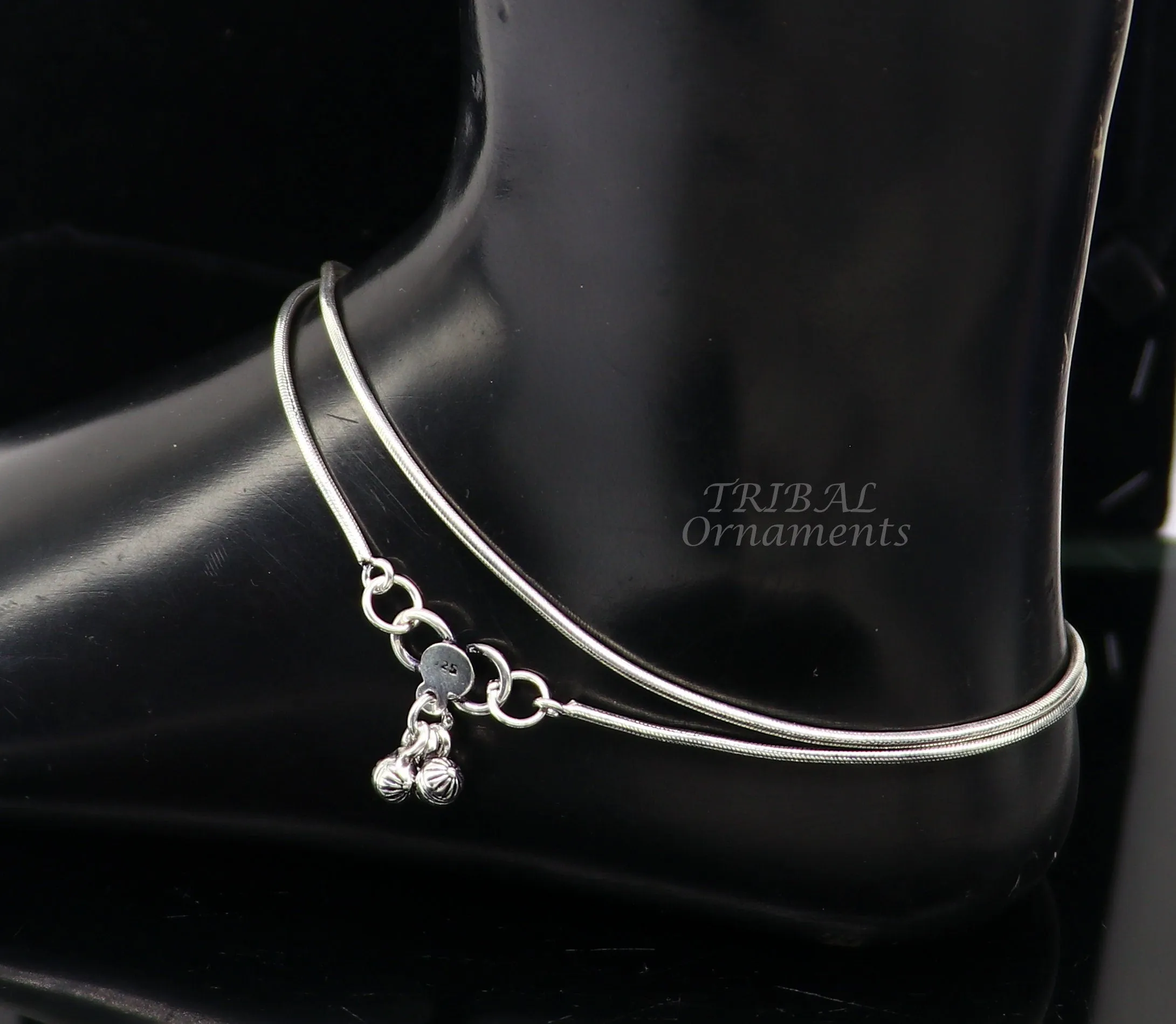 1.5mm 10.5" light weight delicate 925 sterling silver snake chain anklet bracelet trendy anklets bracelet belly dance jewelry ank535
