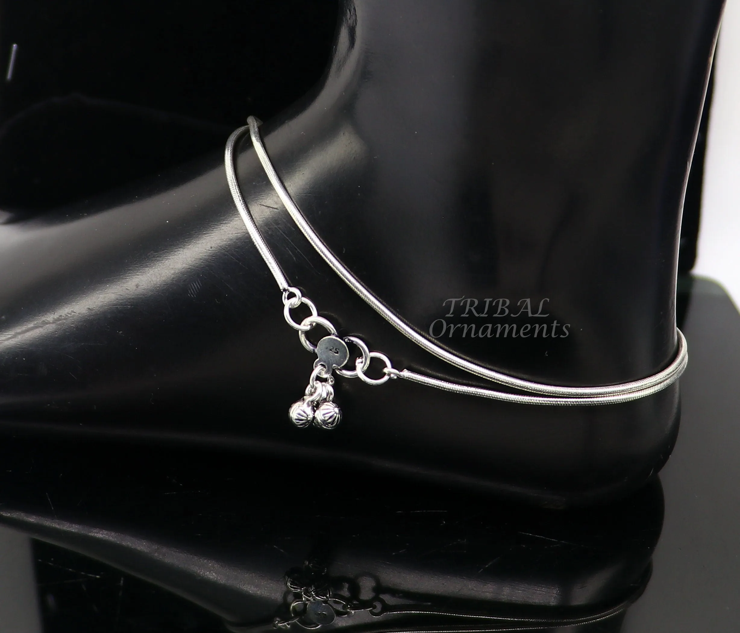 1.5mm 10.5" light weight delicate 925 sterling silver snake chain anklet bracelet trendy anklets bracelet belly dance jewelry ank535