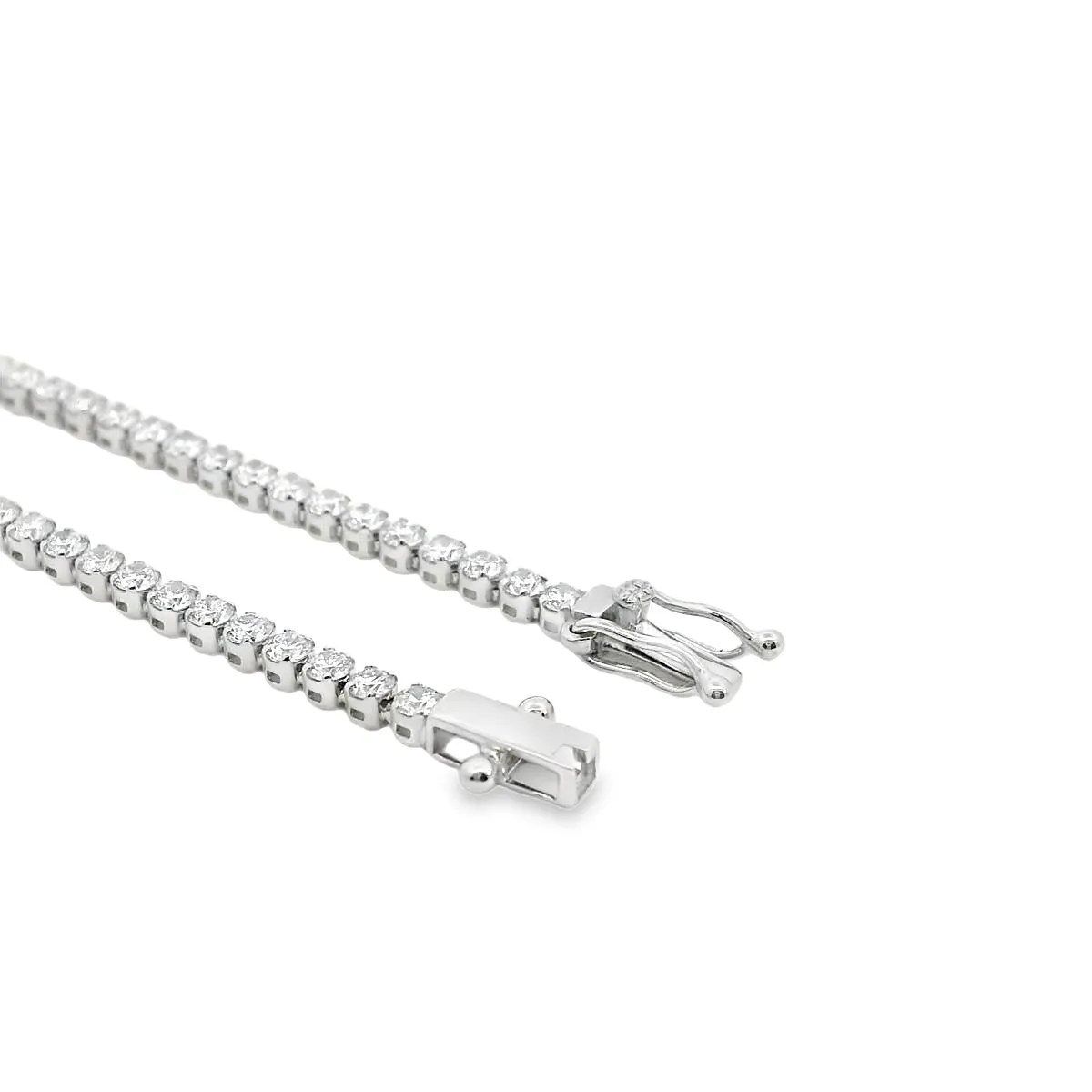 2.00ctw Petite Modern Lab-Diamond Tennis Bracelet 14K White Gold