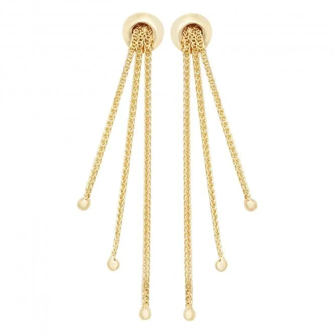 9ct Yellow Gold Drop Earrings ES568