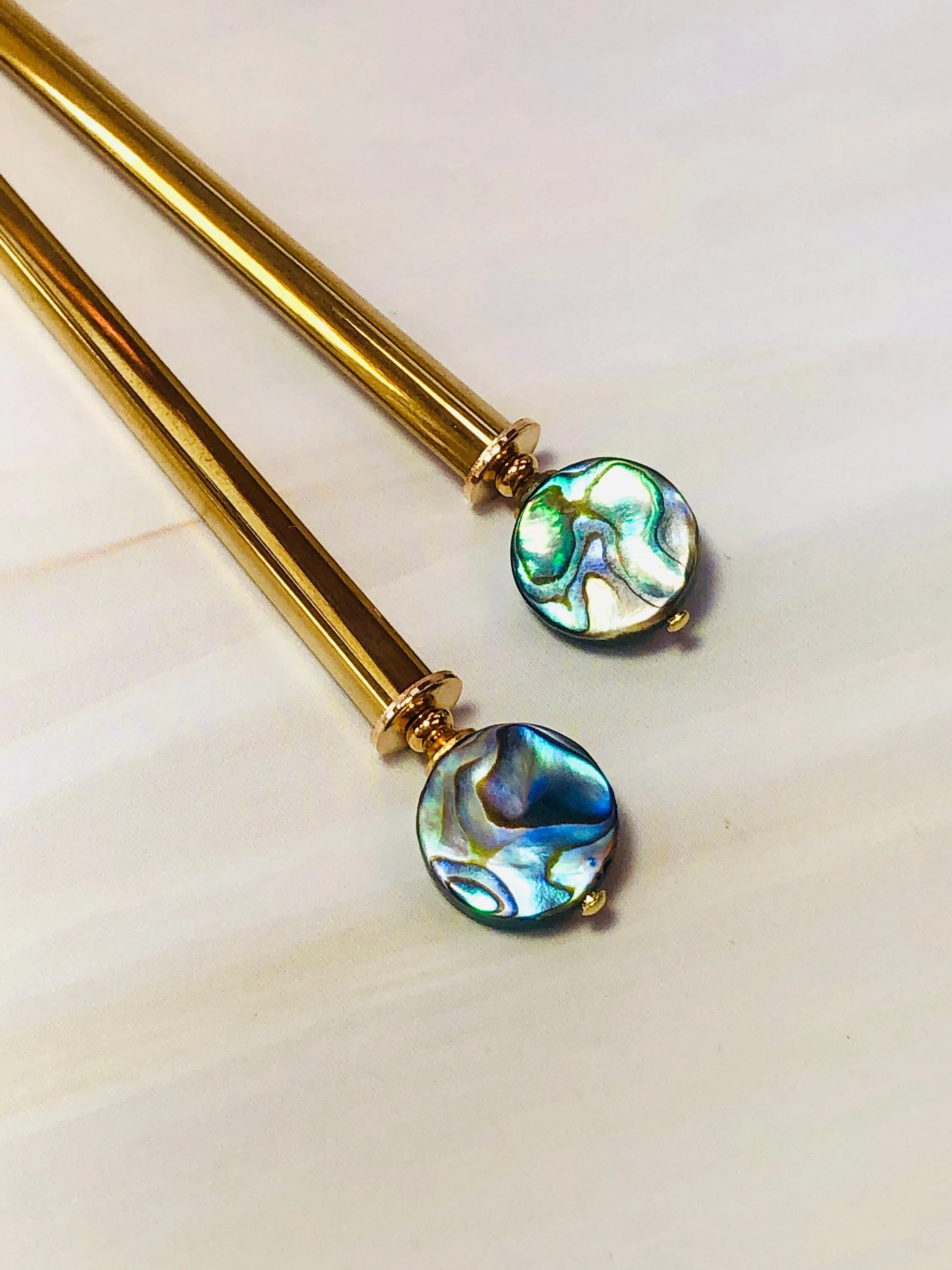 Abalone Hair Sticks