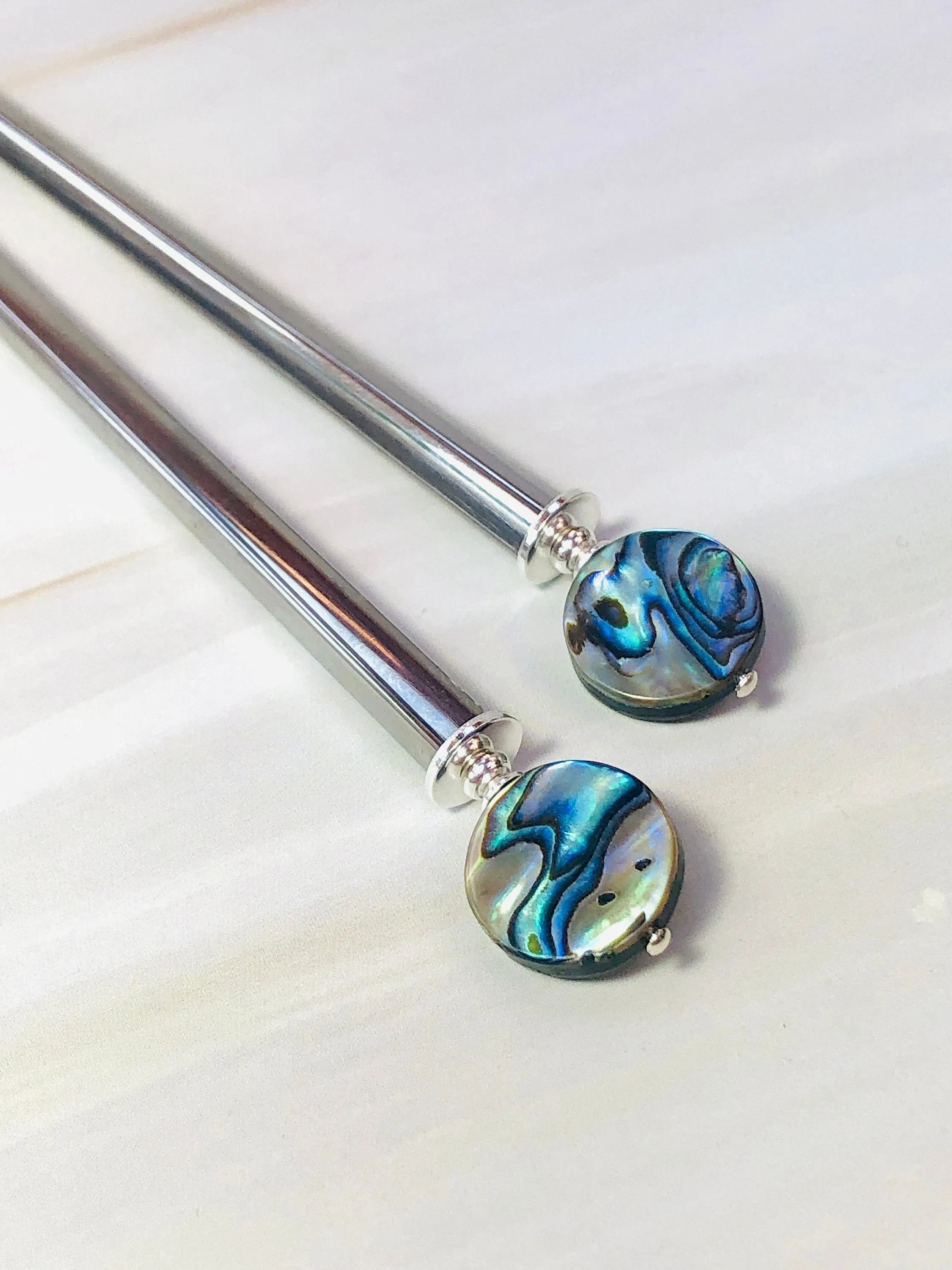 Abalone Hair Sticks