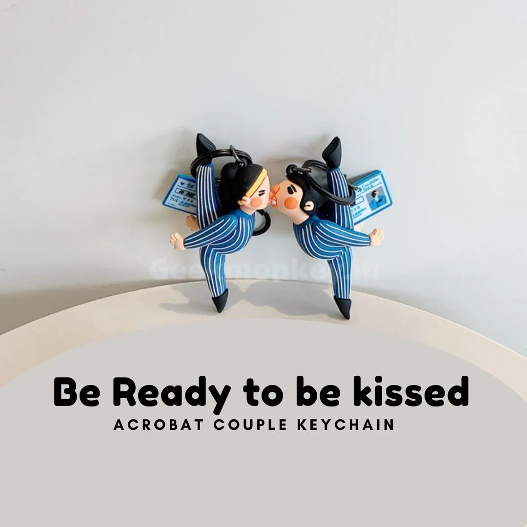 Acrobat Couple Keychain - Set of 2