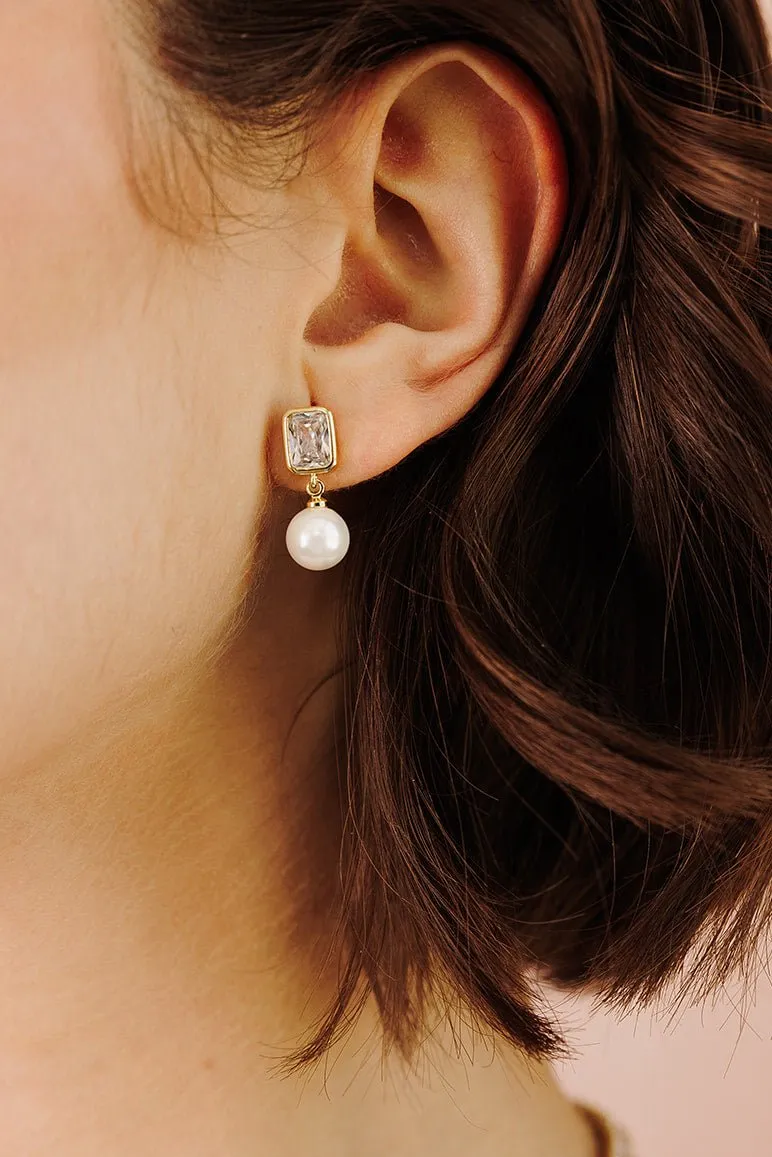 Amelia Pearl Drop Earrings