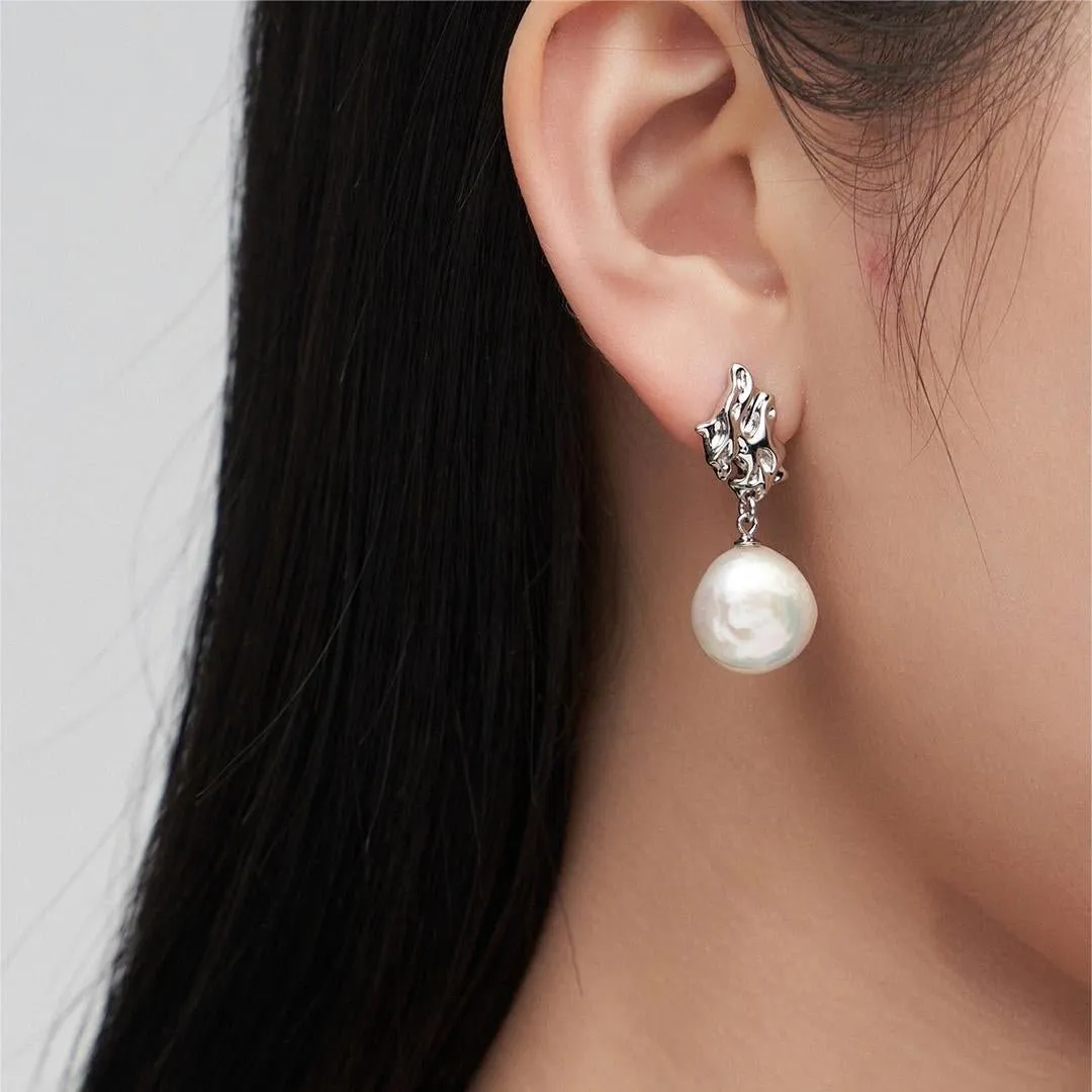 Artistry and Nature Baroque Pearls Drop Earrings
