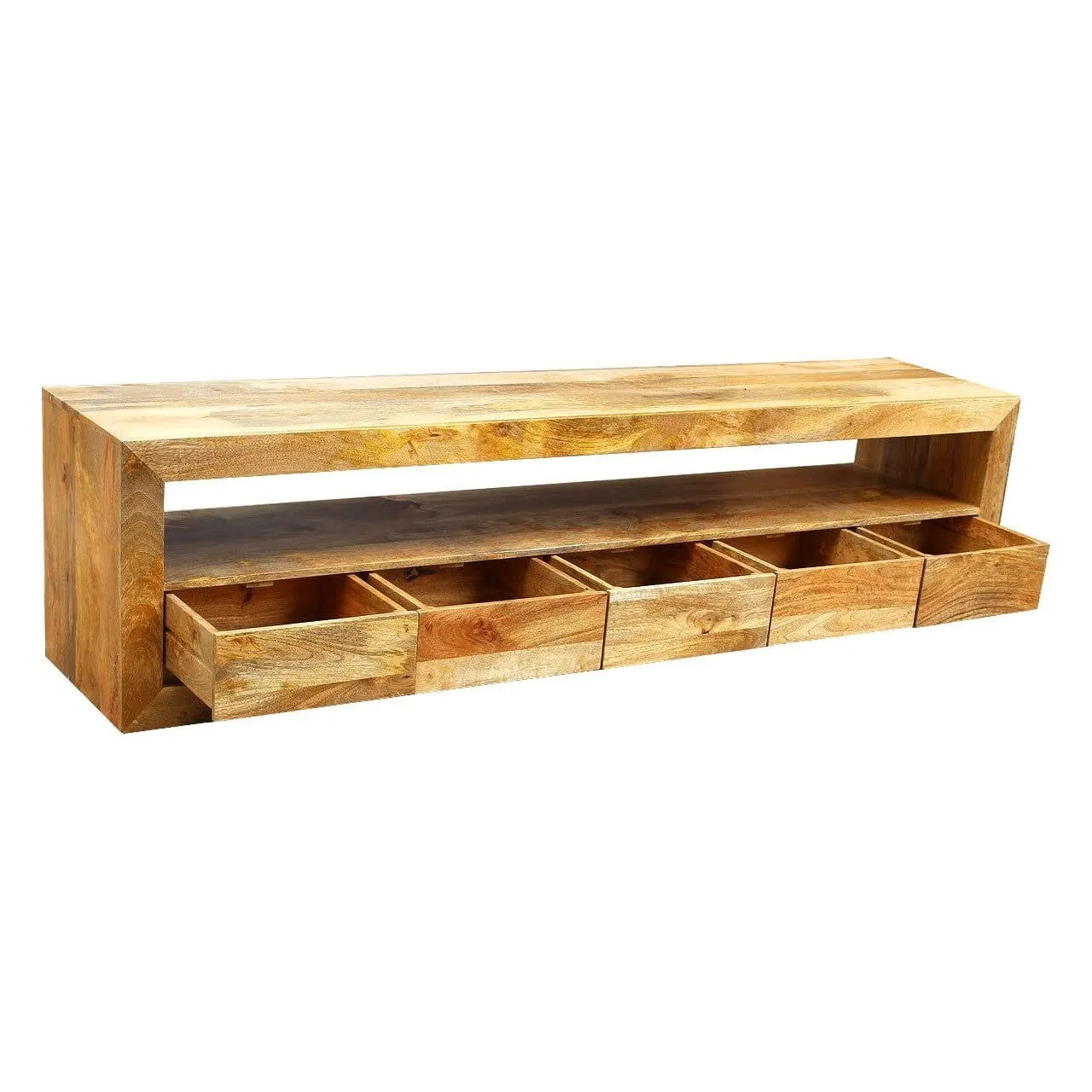 AVALON INDIAN WOODEN ZEN MANGO T.V CABINET 220
