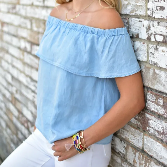 Beaded Tassel Stretch Bracelet/Necklace