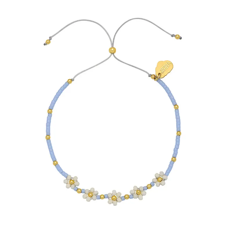 Beaded Wildflower Daisy Chain Friendship Bracelet