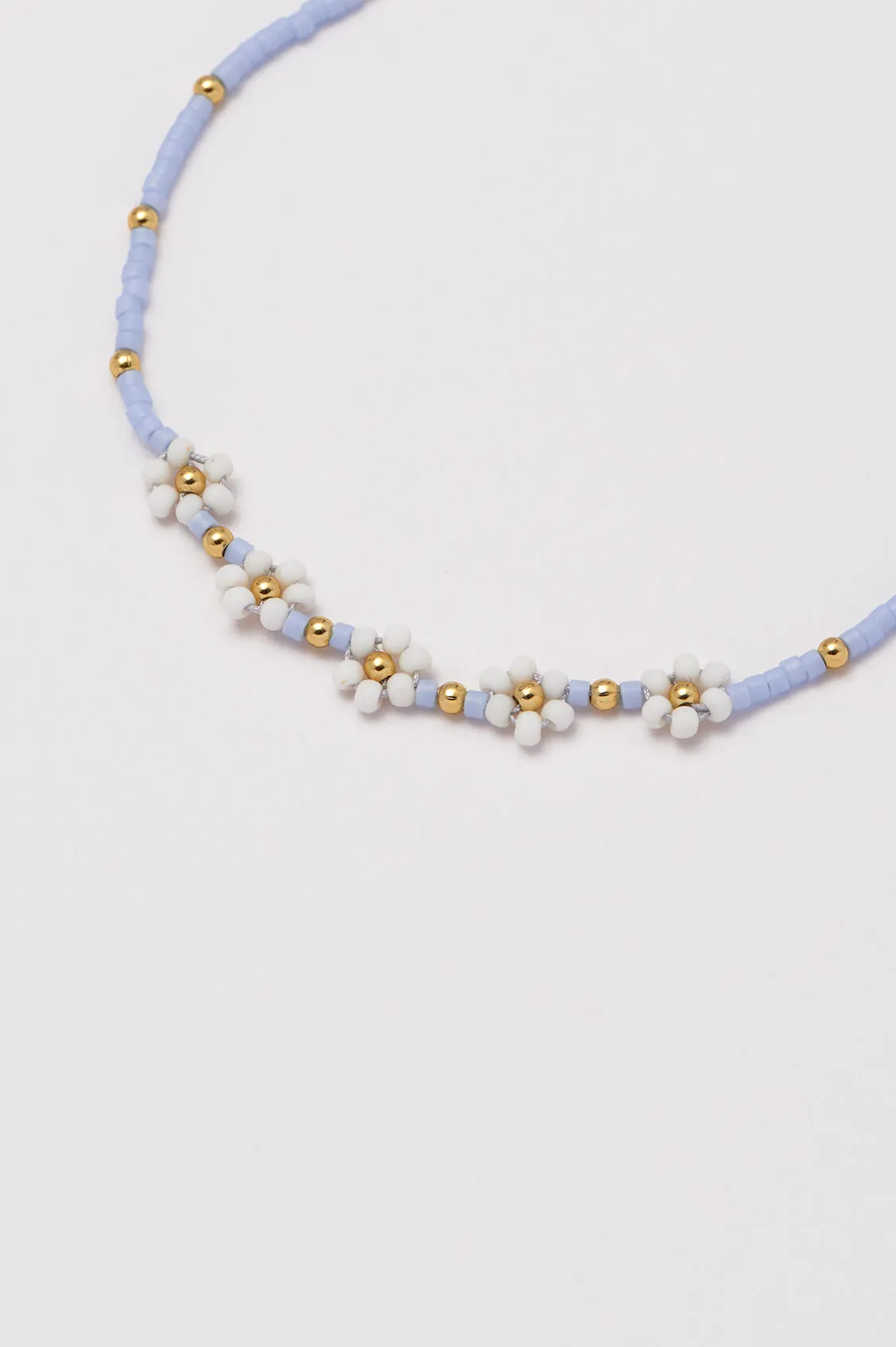 Beaded Wildflower Daisy Chain Friendship Bracelet
