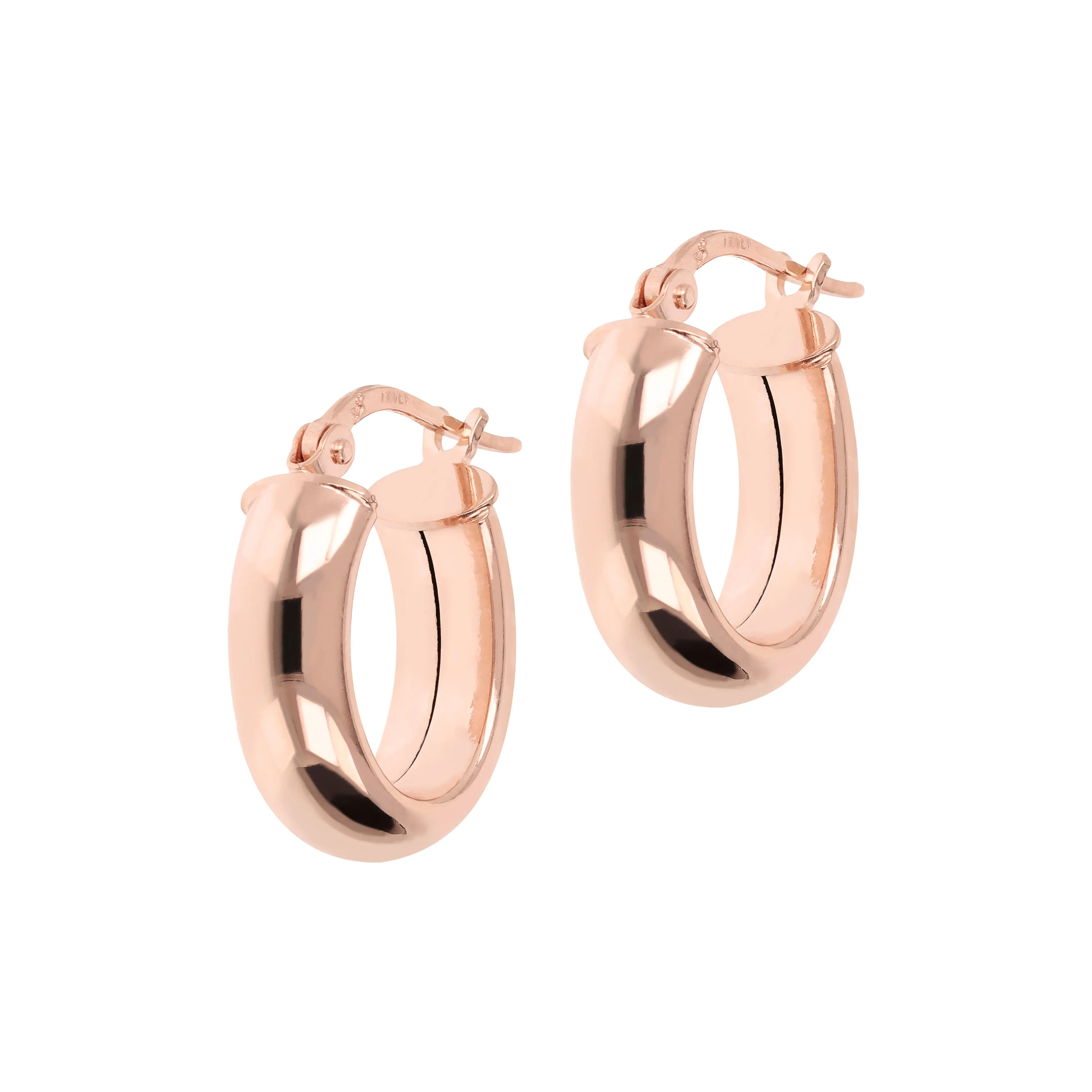 Bellissimo Bronzo Italian 5/8" Sophisticated Hoops