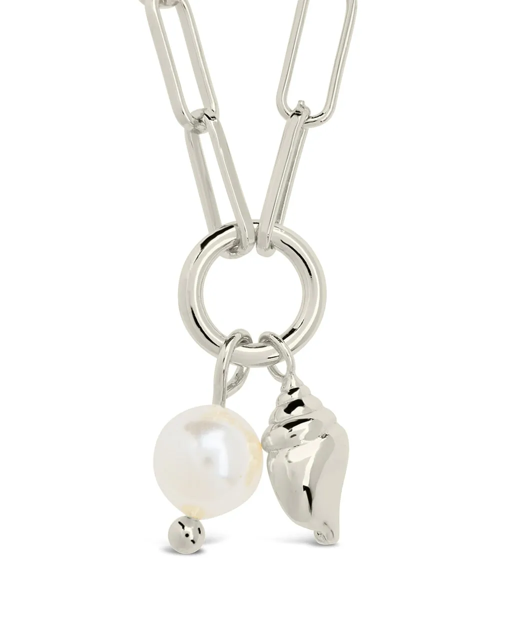 Beverly Pearl & Shell Charm Necklace