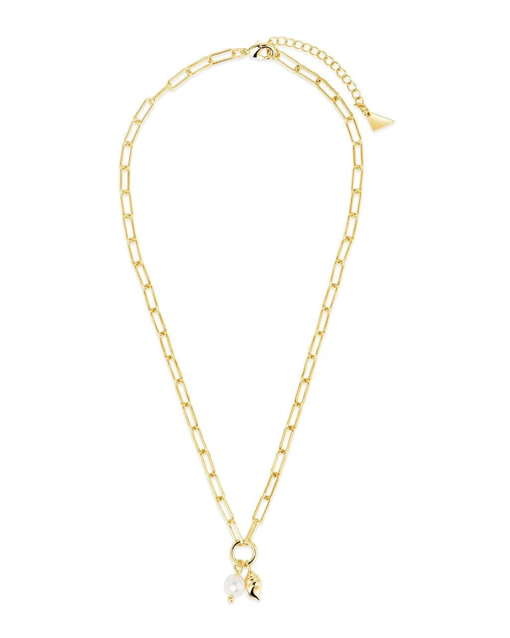 Beverly Pearl & Shell Charm Necklace