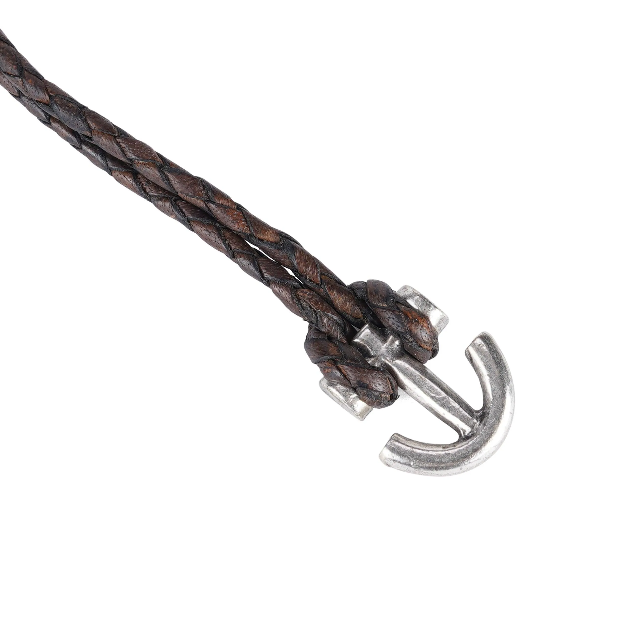 Braided Leather Pitcairn Bracelet