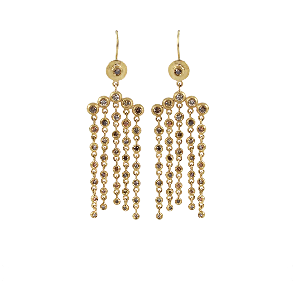 Cascade Natural Fancy Color Diamond Earrings