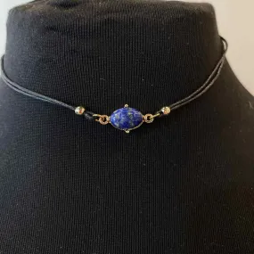 Charming Charlie Black/Blue choker Necklace