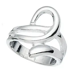 Circular Swirl Sterling Silver Ring