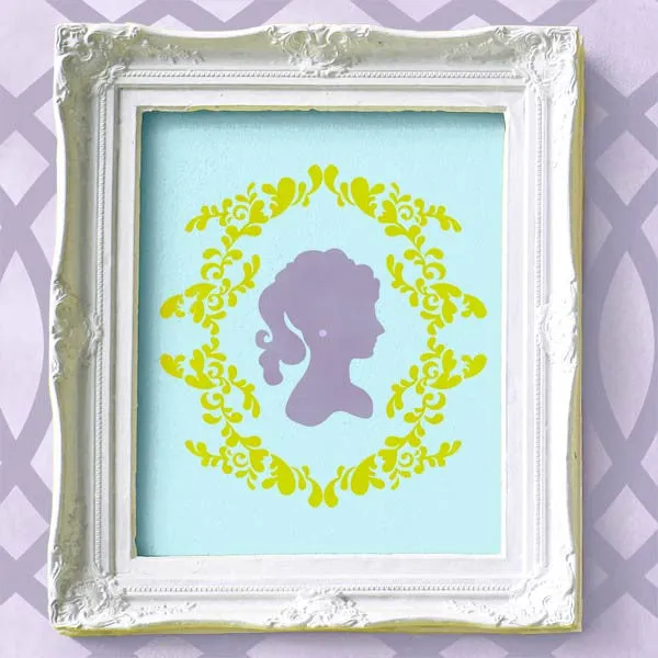 Clair Cameo Bari J Wall Stencil