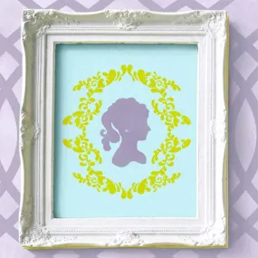 Clair Cameo Bari J Wall Stencil