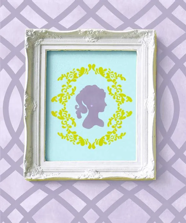 Clair Cameo Bari J Wall Stencil
