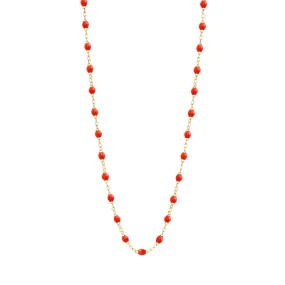 Classic Gigi Necklace - Coral 16.5"
