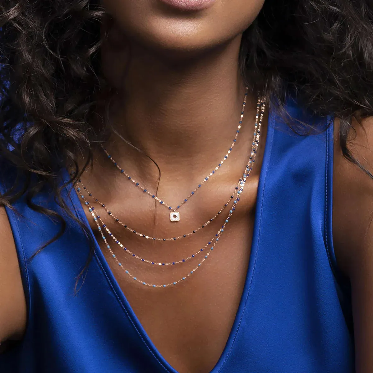 Classic Gigi Necklace - Opal 16.5"