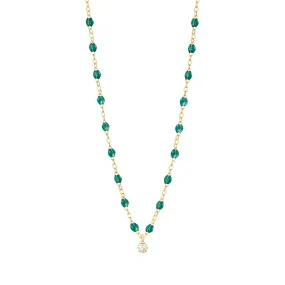 Classic Gigi Supreme 1 Diamond Necklace - Emerald 16.5"