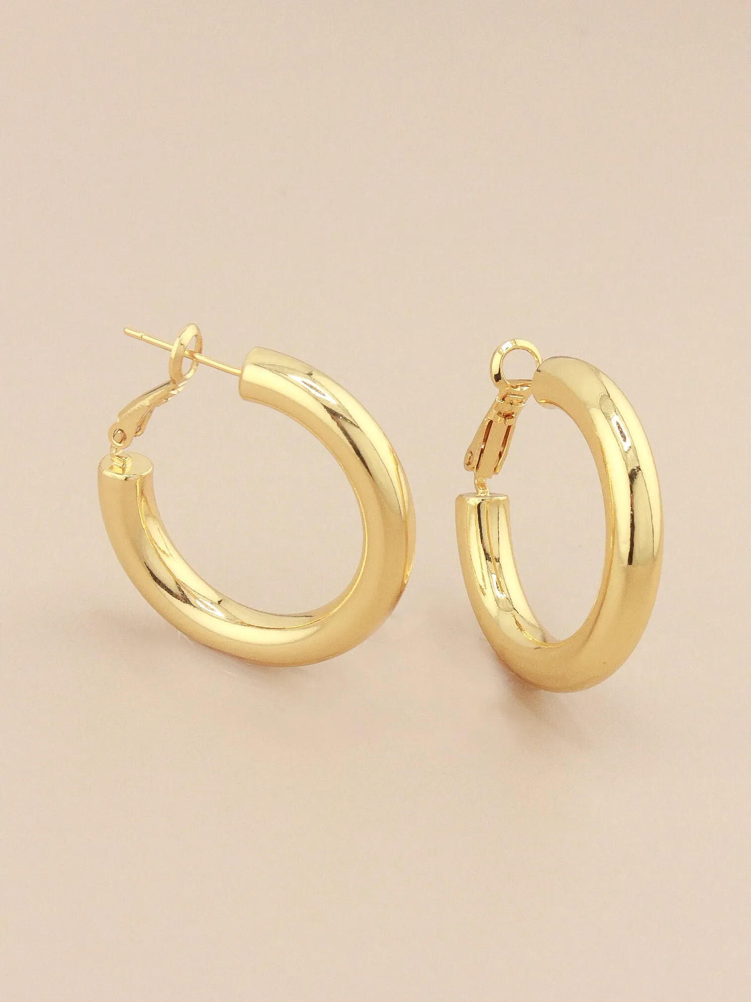 Classic Wide Tube Hoops