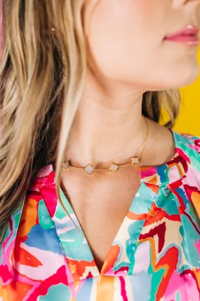 Clover Station Necklace