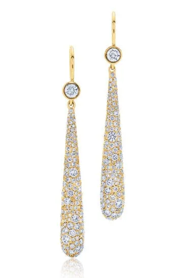Cobblestone Diamond Drop Earrings