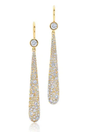 Cobblestone Diamond Drop Earrings
