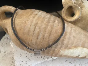 Coconut Wood And Tribal Silver Necklace