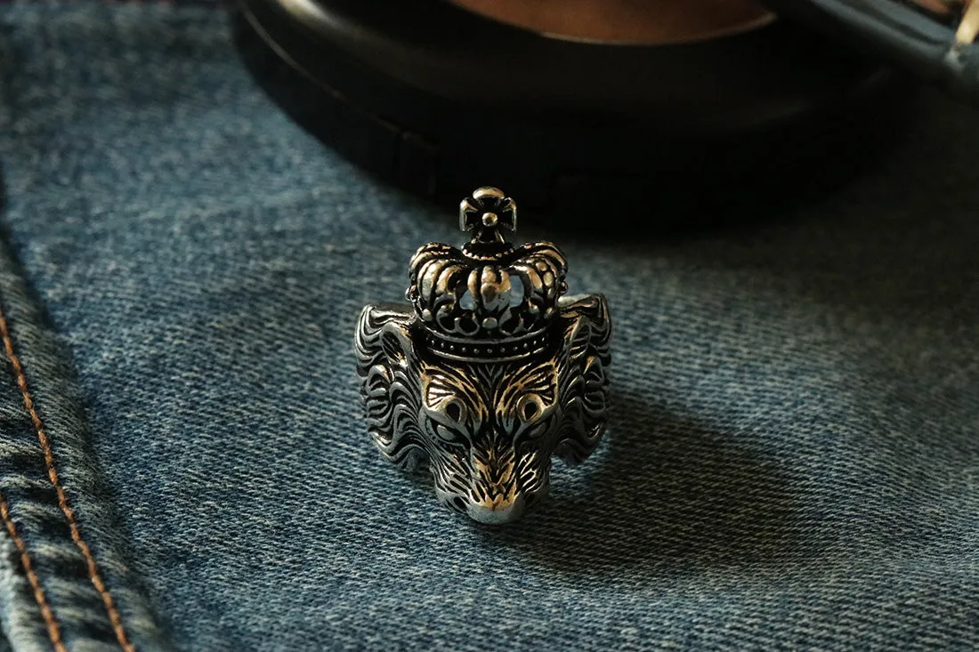 Crowned Lion Ring