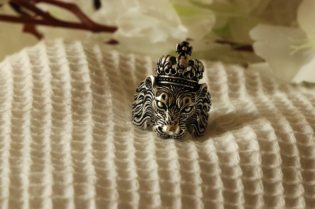 Crowned Lion Ring