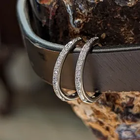 Cz Huggie Hoops
