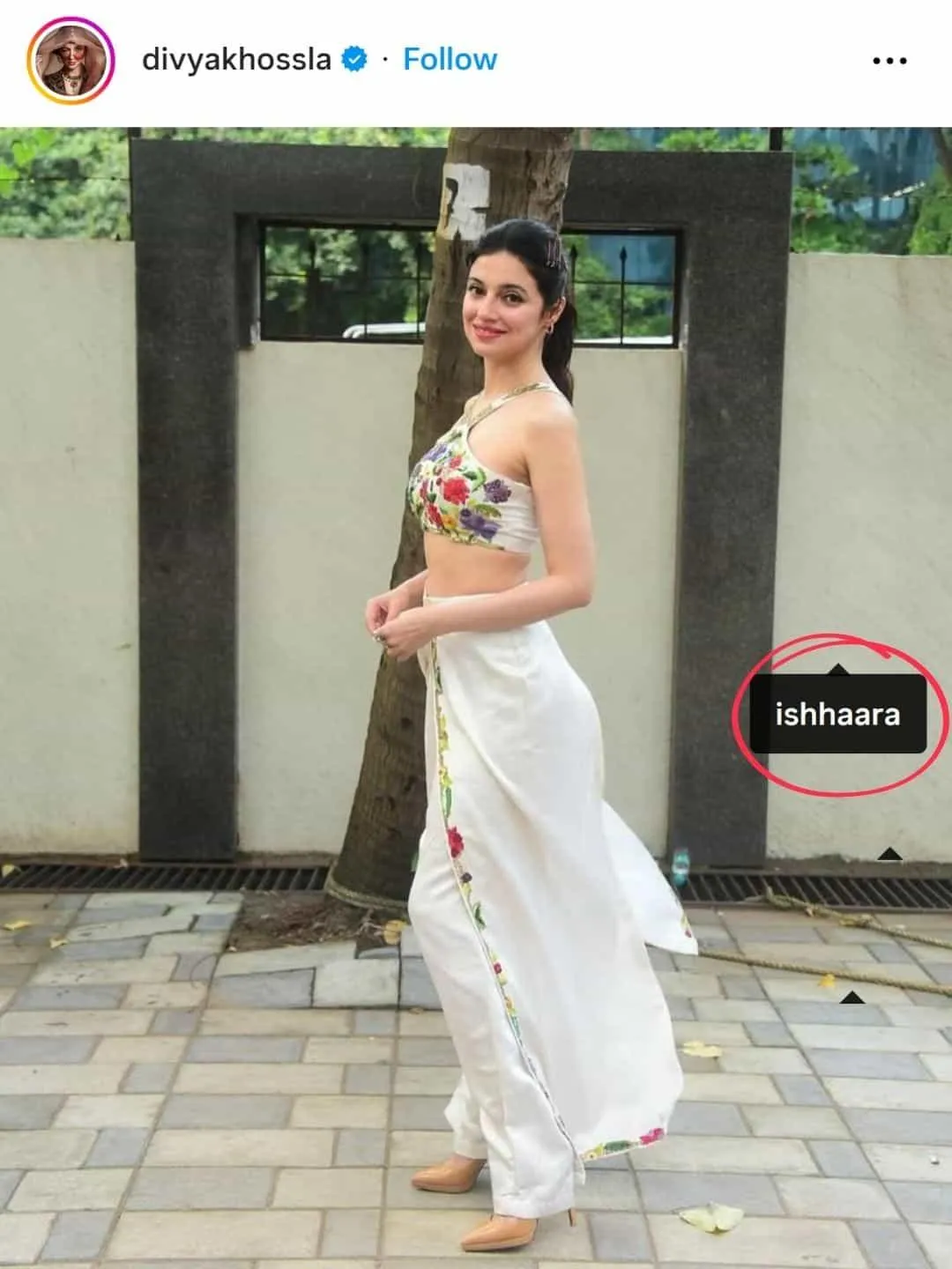 Divya Khosla In Diamond Hexa Hoops