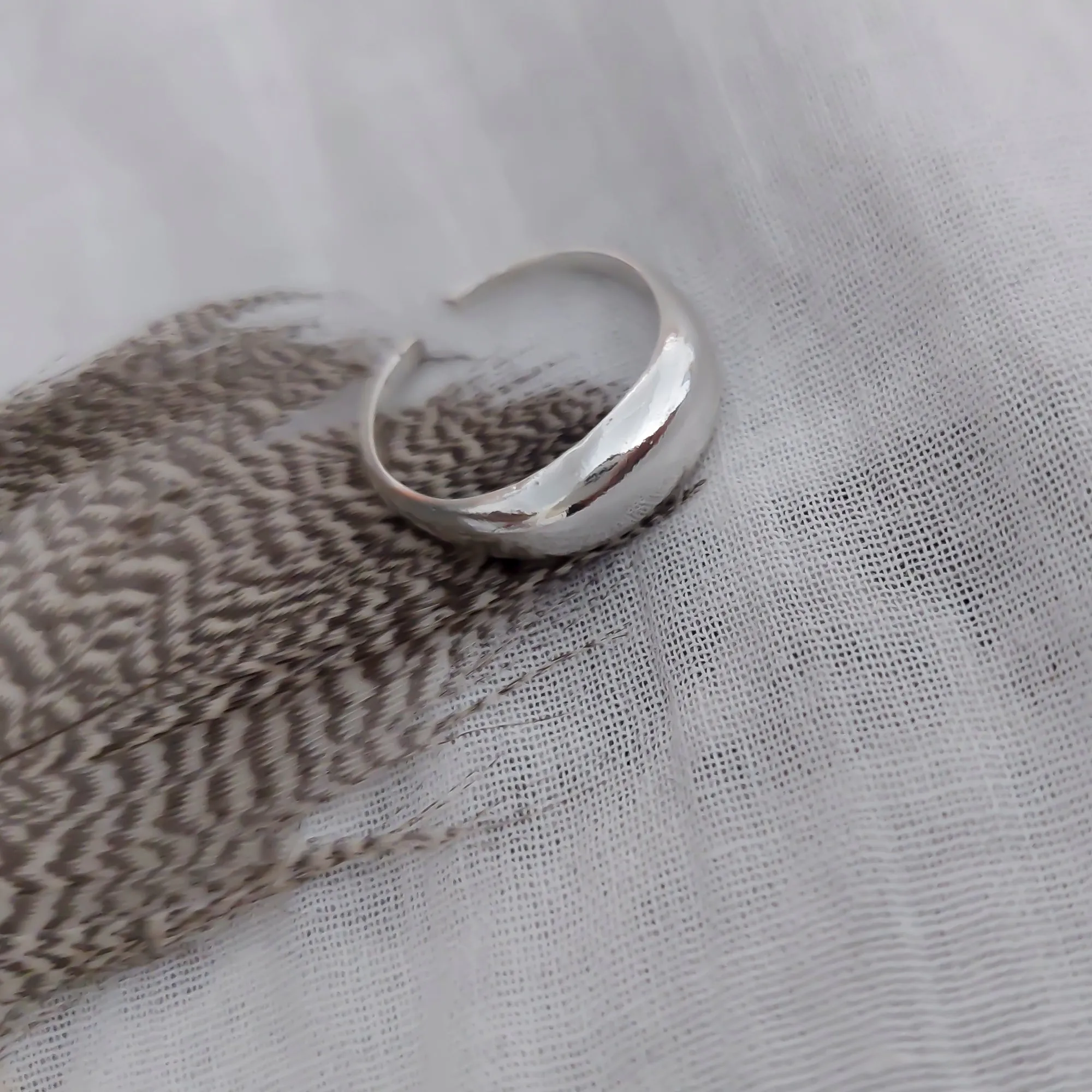 Dome Ring, Rings for Woman, Sterling Silver Ring, Statement Ring, Open Ring, Adjustable Ring, Stacking Ring, Chunky Ring