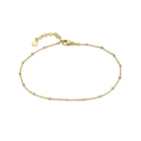 Dotted Sparkle Chain Anklet
