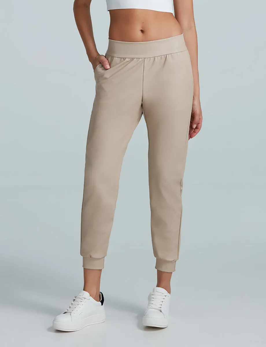 Faux Leather Jogger