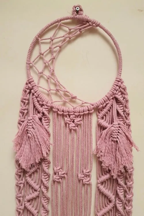 Fly me to the moon Dream Catcher - Pink