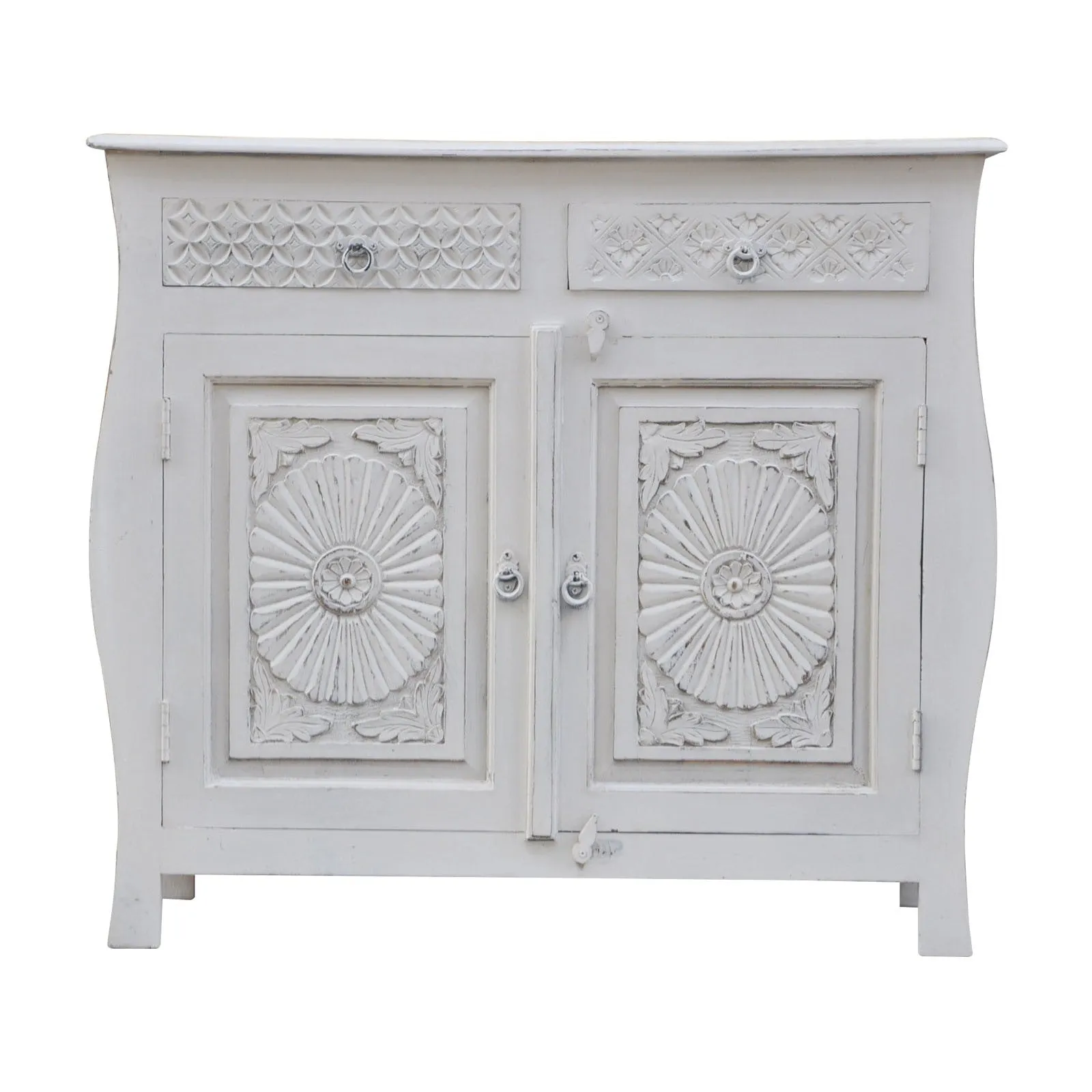 French Colonial Style Carved Sideboard
