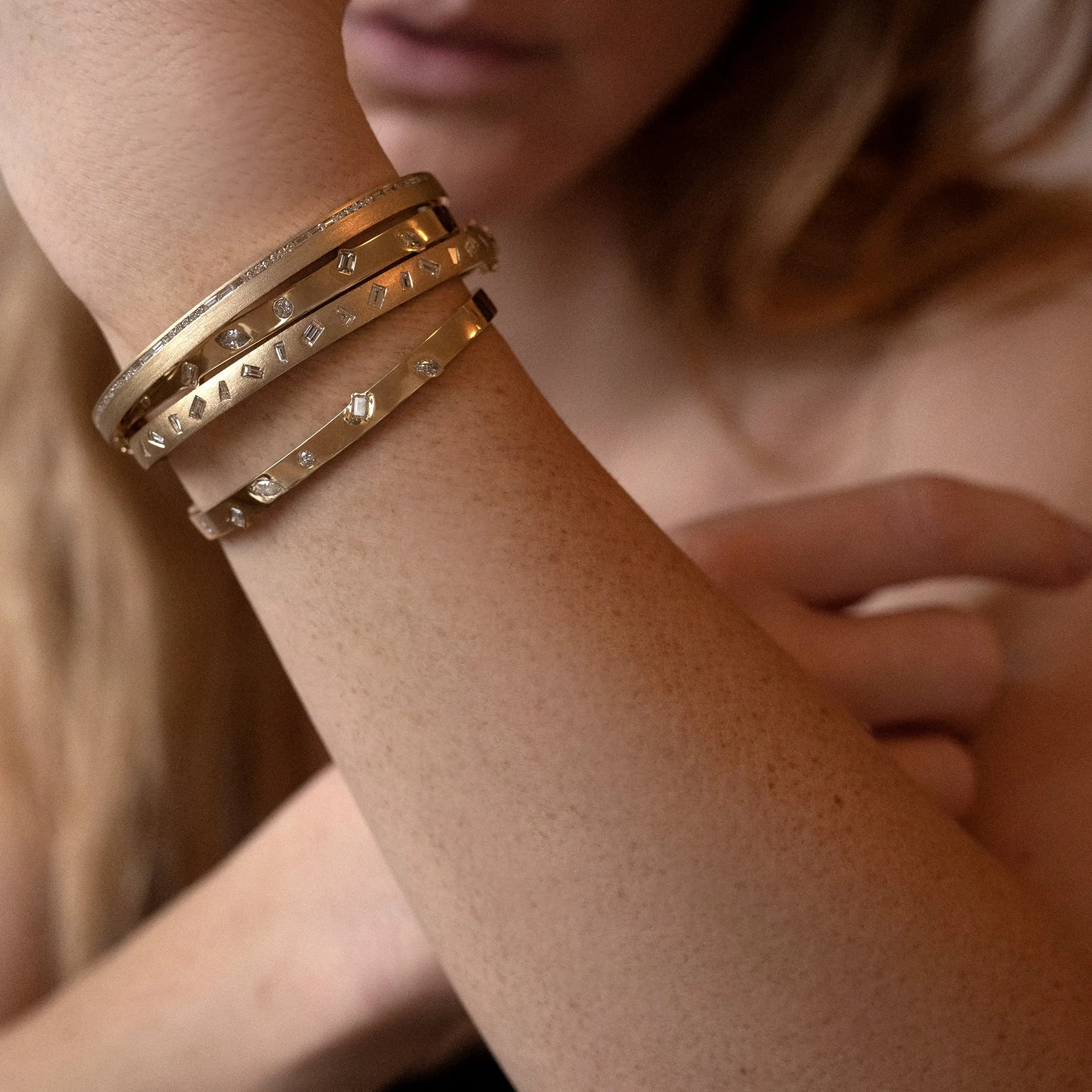 Gabriella Assorted Shape Diamond Bangle