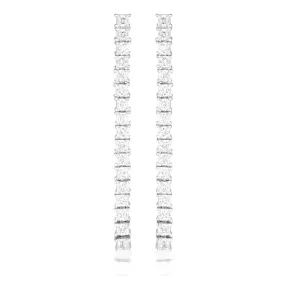 GEORGINI ICONIC BRIDAL VERA EARRINGS SILVER