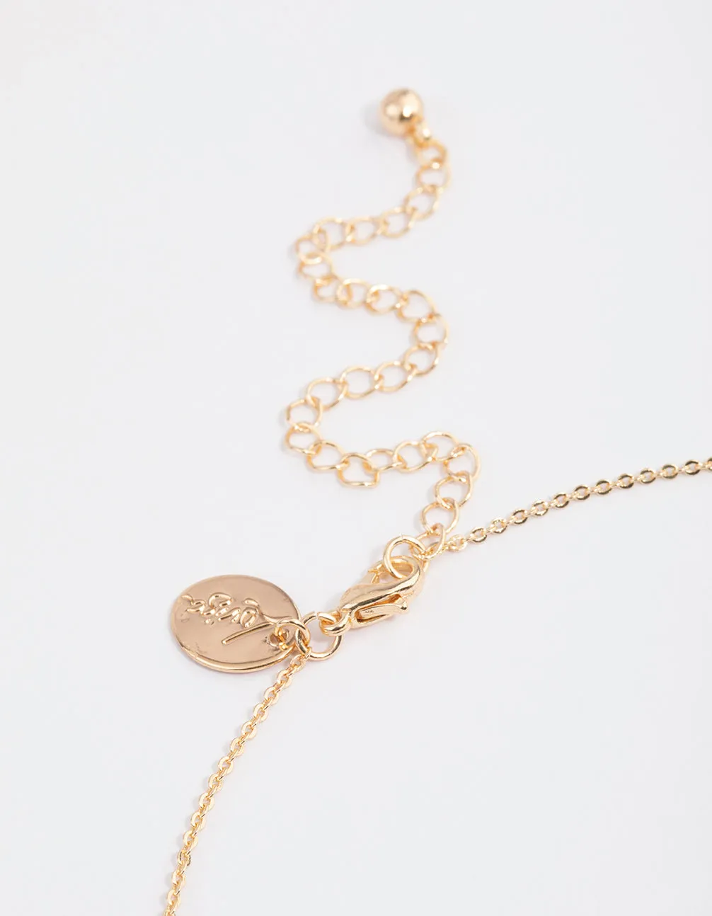 Gold Diamante Mini Star Necklace