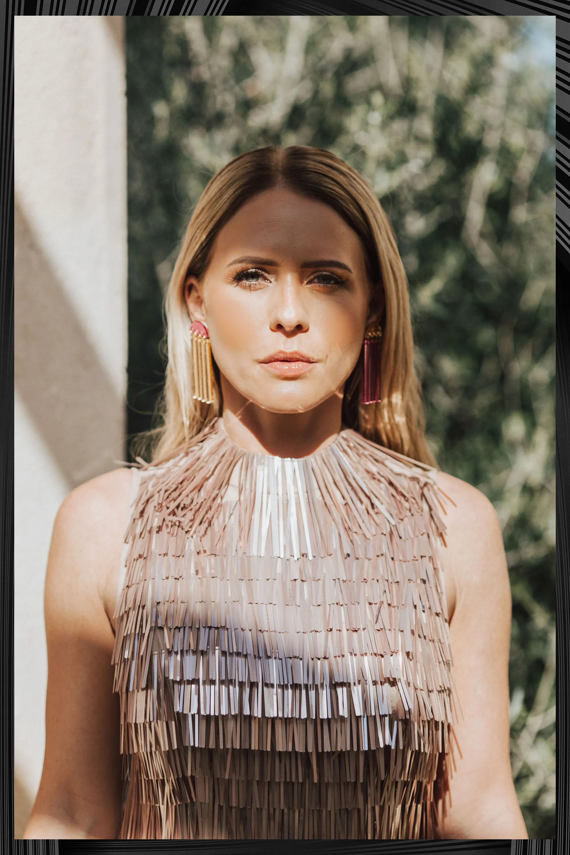 Gold Las Columnas Earrings | Quick Shipping