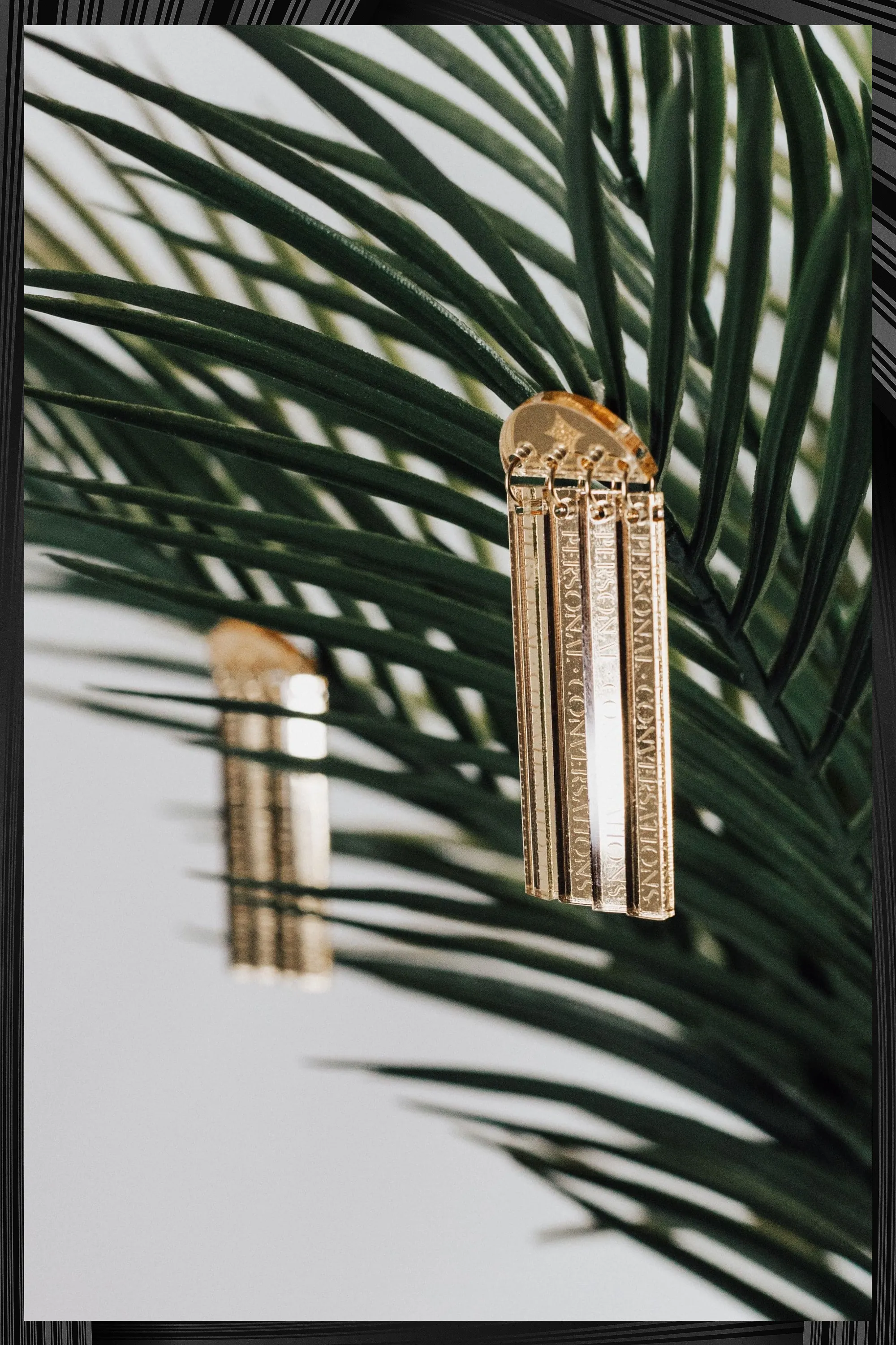 Gold Las Columnas Earrings | Quick Shipping