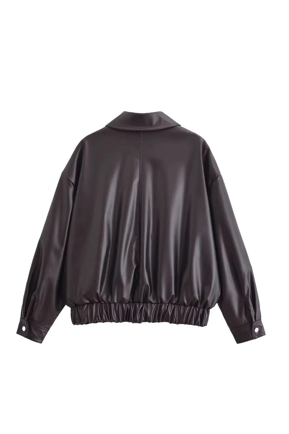 'Harper' Faux Leather Relaxed Jacket