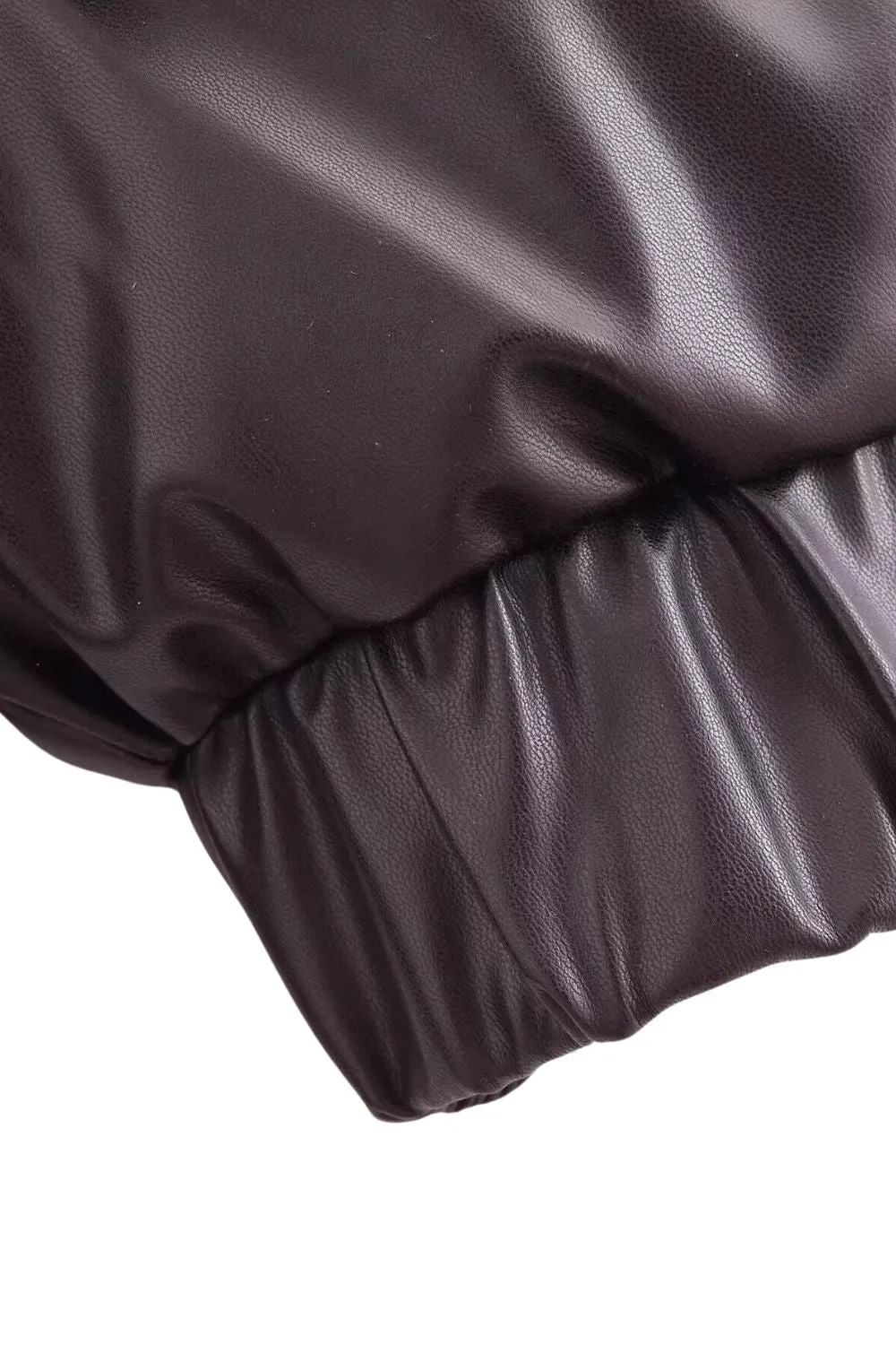 'Harper' Faux Leather Relaxed Jacket