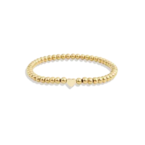 Heart Beaded Stacking Bracelet