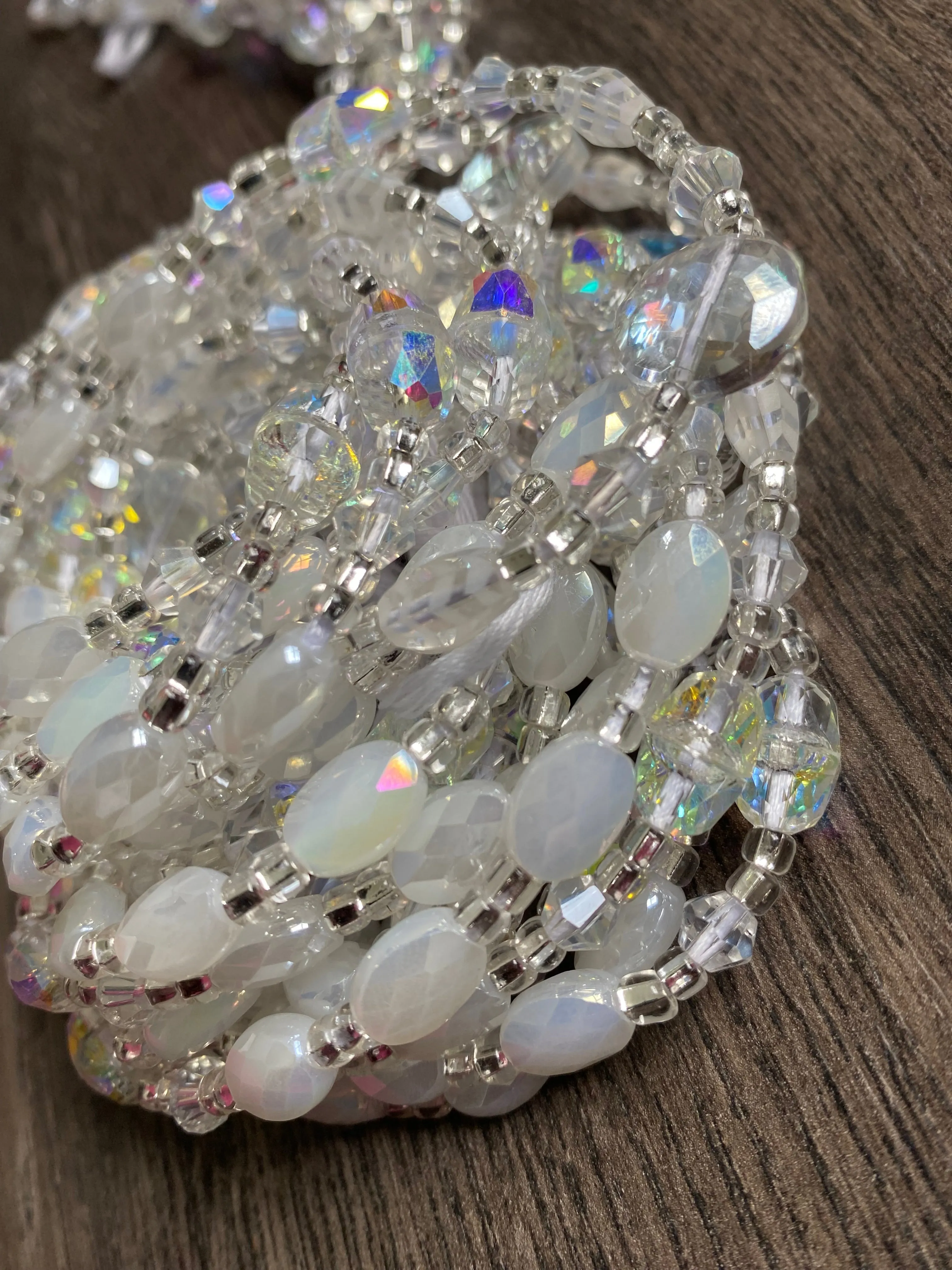 Heavens Dew-  Bridal- Luxury Crystal Waistbeads, waistbeads for brides, WaistBeads for new Beginnings or fresh Start